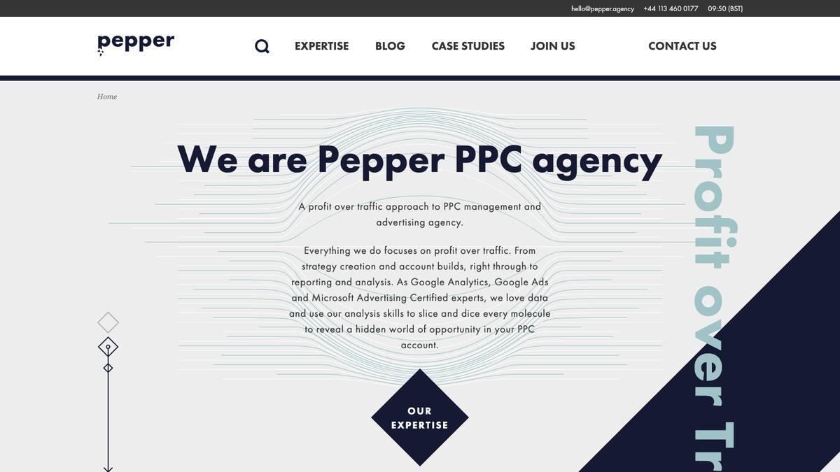 Pepper website